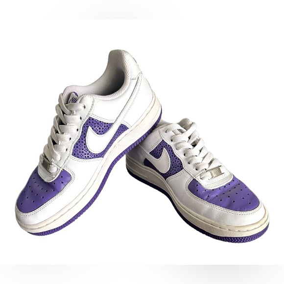 Nike Shoes - Nike Air Force 1 Purple & White Vintage Low Sneaker Size 5